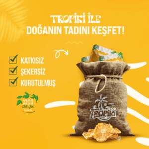 kurutulmuş %100 doğal ananas 1000 gram