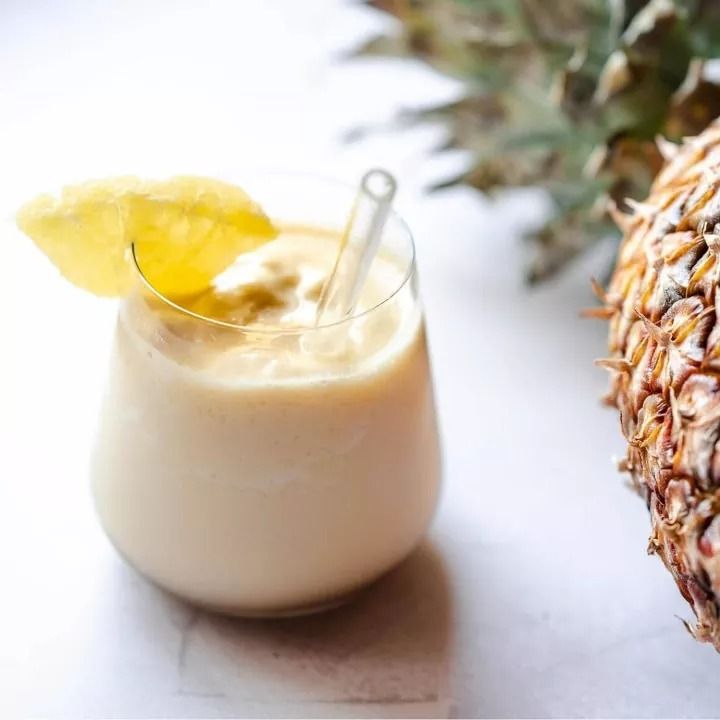 Kuru ananaslı yeşil shake bardağı