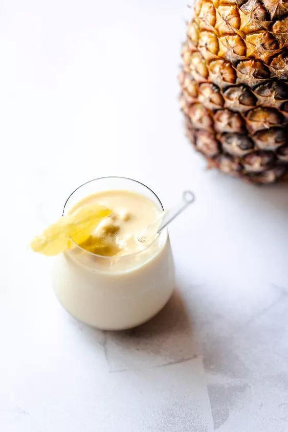 Kuru ananaslı protein shake bardağı